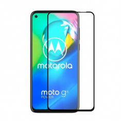 Folie Sticla Motorola Moto G8 Power Protectie Display Acoperire Completa Neagra foto