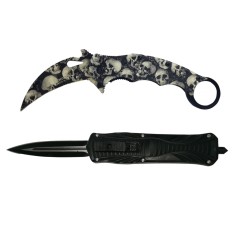 Set doua briceaguri de vanatoare DEPOX&reg;, karambit si automat, multicolor