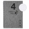 Caiet Spirală A4, Office Style, 4 Subiecte, File 140, Copertă Moale, Culoare Gri