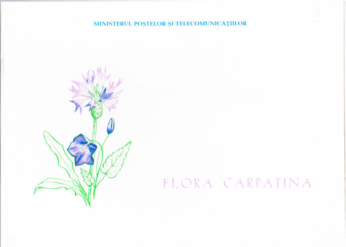 TSV$ - CARNET ANIVERSARE FILATELICA 1967 LP 649 FLORA CARPATINA MNH/**