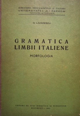 Gramatica limbii italiene - Morfologia foto