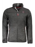 Jacheta barbati, cu 2 buzunare exterioare, fara gluga, cu logo, negru, 2XL