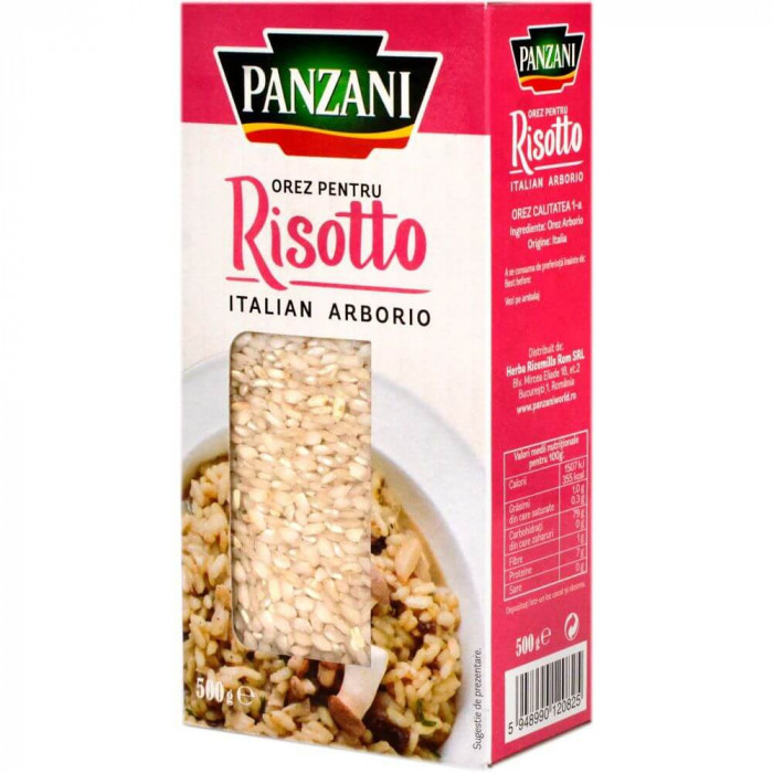 Orez pentru Risotto Panzani Italian Arborio, 500 g, Panzani Orez 500 g pentru Risotto, Orez Risotto, Panzani Italian Arborio pentru Risotto 500 g, Pan