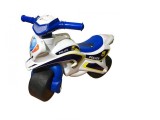 Motocicleta Impins Copii MyKids Police Music 0139/51 Alb Albastru, +3 Ani, Sunete, Exterior Interior, 67 cm