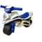 Motocicleta de impins MyKids Police Music 0139/51 Alb Albastru