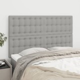 Gossi tablii de pat, 4 buc, gri deschis, 72x5x78/88 cm, textil