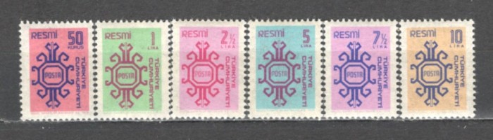 Turcia.1979 Timbre de serviciu-Ornamente ST.166