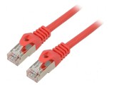 Cabluri de rețea F/UTP 6 litat CCA PVC roșu 1m 26AWG, Lanberg