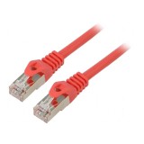 Cabluri de rețea F/UTP 6 litat CCA PVC roșu 1m 26AWG