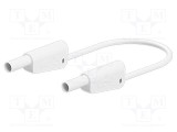 Cablu de măsurare 32A 4mm mufă banană albă ST&Auml;UBLI 1m