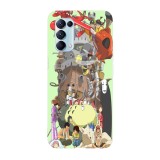 Husa compatibila cu Oppo Find X3 Lite model Studio Ghibli, Silicon, TPU, Viceversa, Transparent, Carcasa