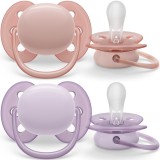 Set 2 suzete Philips-Avent SCF091/31, Ortodontica si fara BPA, 0-6 luni