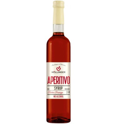 Sirop Aperitiv Bitter Orange Fara Alcool 1:9 Bio 500 mililitri Hollinger foto