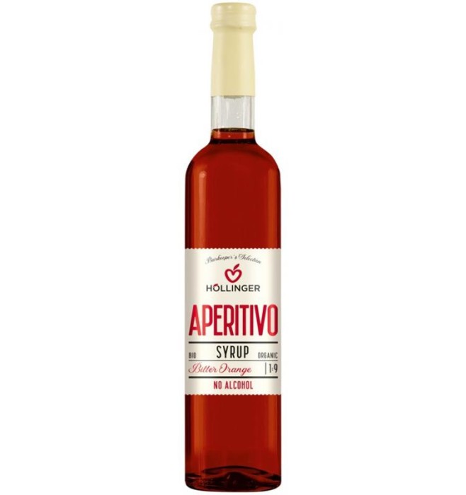 Sirop Aperitiv Bitter Orange Fara Alcool 1:9 Bio 500 mililitri Hollinger
