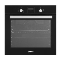 Cuptor Samus, 80 l, 2200 W, 40-240 C, 7 functii, iluminare interioara, tava inclusa, Negru foto
