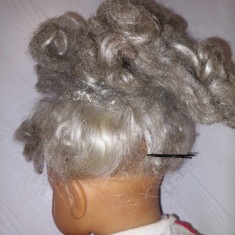 Papusa veche de colectie,beby cu ochi miscatori,ochi cu gene,dispozitiv spate muzical,papusa tip baby vintage de colectie mare,papusa 55 cm veche