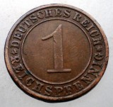 2.692 GERMANIA WEIMAR 1 REICHSPFENNIG 1931 A, Europa, Bronz