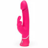 Vibrator - Happy Rabbit - Vibrator de iepure realist cu dublă densitate roz