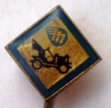 I.633 INSIGNA STICKPIN AUTOMOBIL AUTO MOTO CEHOSLOVACIA MOTOTECHNA 10mm