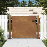 vidaXL Poartă pentru grădină, 105x80 cm, oțel corten
