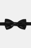 Karl Lagerfeld papion de mătase culoarea negru, 553151.805200