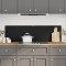 vidaXL Panou antistropi bucătărie 2 buc. negru 70x60cm sticlă securiz. 3315797