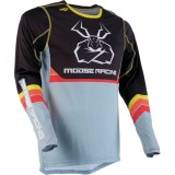 Tricou cross/enduro Moose Racing Agroid negru/gri/galben marime XL