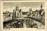 CP1852N Marosv&aacute;s&aacute;rhely, Sz&eacute;chenyi t&eacute;ri r&eacute;szlet, carte poștală, T&acirc;rgu Mureș, 1941