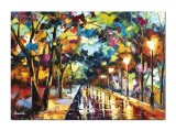 Cumpara ieftin Tablou cu efect 3D pictat manual, O seara magica in doi, 70x50cm ulei pe panza, gata de expus pe perete