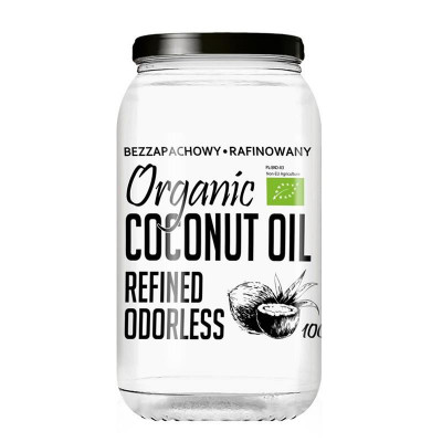 Ulei de Cocos Bio Rafinat fara Miros pentru Gatit Diet Food 1000ml foto