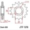 Pinion fata 15 dinti pas lant 525 - Honda CB 600 Hornet - CBR Fireblade - CRF - CMX - XL Varadero 600-1100cc