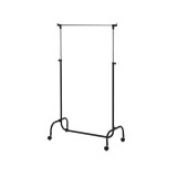 Cuier haine pentru umerase, inaltime ajustabila, Kopenpal, Negru, 82,5x43x170 cm