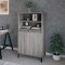 Gossi dulap inalt, gri sonoma, 60x36x110 cm, lemn prelucrat