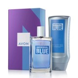 Cutie cadou pentru El Individual Blue Avon (parfum 100 ml, gel dus 2in1 250 ml)