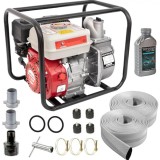 Cumpara ieftin Motopompa Benzina 6.5CP 2 Toli CAMPION + 2 Furtun 20m + Ulei Motor. Debit 36000L/h, Aspiratie 8m, Refulare 28m