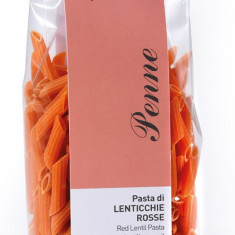 Penne din linte rosie bio fara gluten 250g Marchesato