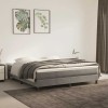 VidaXL Saltea de pat cu arcuri, gri deschis, 160x220x20 cm, catifea 4016624