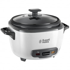 Aparat de gatit orez Russell Hobbs 27040-56, 500 W, 3.3 L, Functie automata de mentinere la cald, Bol antiaderent si capac de sticla, Gri