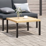 Gossi masuta de cafea de gradina, negru, 65x65x40 cm, aluminiu