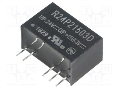 Convertor DC/DC 2W RECOM 21,6-26,4VDC la 15VDC și -3VDC foto