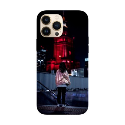 Husa compatibila cu Apple iPhone 14 Pro Max model Red city lights, Silicon, TPU, Viceversa foto