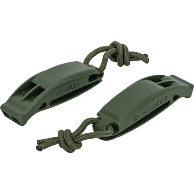 Set 2 Fluiere Tactice DURAFLEX Olive Drab Mil-Tec foto