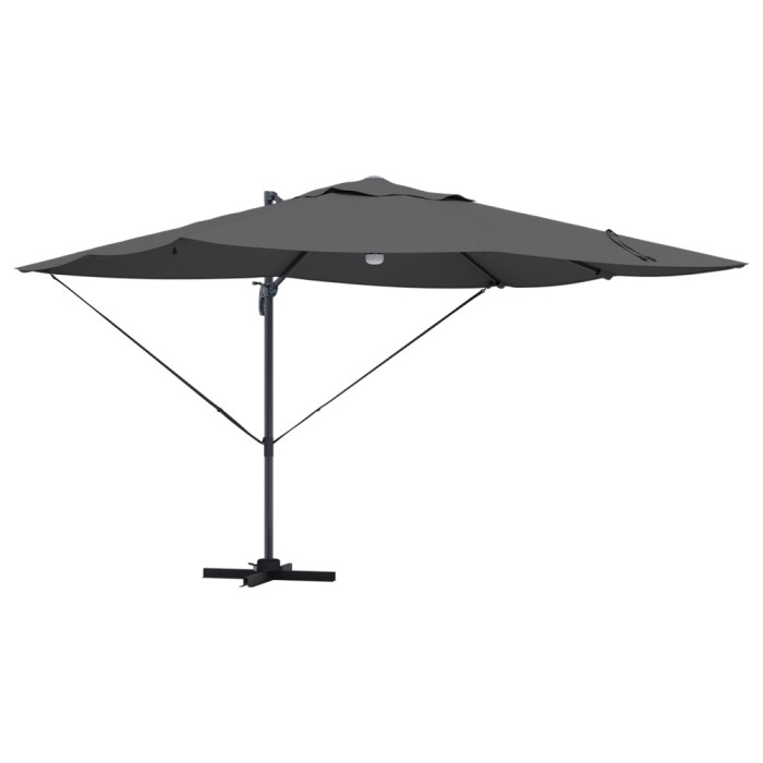 Gossi umbrela cantilever - antracit antracit poliester mare