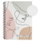 Caiet Dictando A4, Abstract, Spirala, 2 Subiecte, 64 File, Multicolor