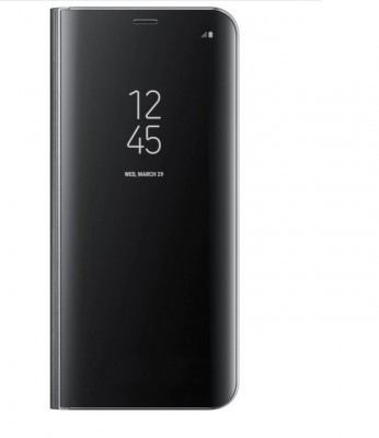 Husa Clear View Samsung Galaxy J4 Plus + cablu de date cadou foto