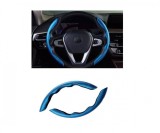 Cumpara ieftin Ornament Protectie Volan Carbon Albastru Universal ALM - Set 2 Bucati - Tuning Auto