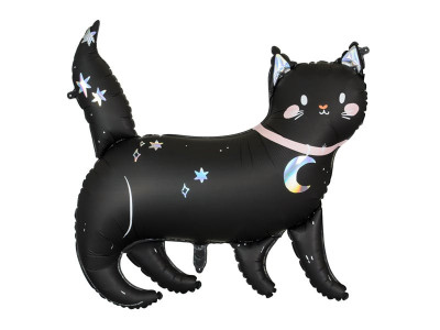 Balon Folie Pisica Neagra - 96 cm foto