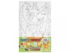 Set creativ Picteaza pe numere, canvas T-rex si vulcanul, Grafix