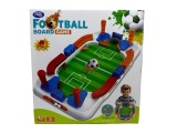 Foosball Copii, Joc Fotbal de Masa cu Manete, Plastic, Lemn, Otel, Negru, Alb, Maro, Argintiu