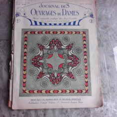 JOURNAL DES OUVRAGES DE DAMES NR. 447/1925 (REVISTA MODA SI BRODERII, IN LIMBA FRANCEZA)